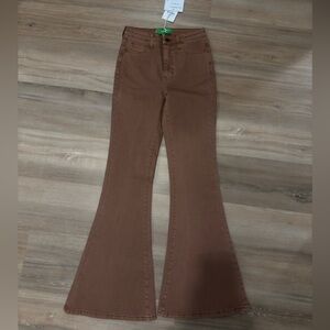 Sardine Rose for Free People Brown Flare Jeans